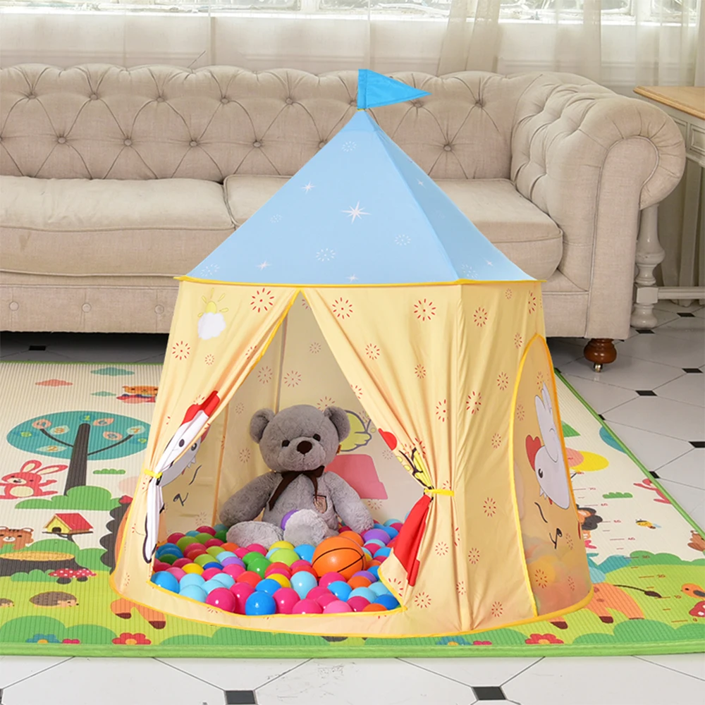 

YARD Kids Play Tent Outdoor Indoor Portable Princess Castle for Children Teepee House Tents Birthday Christmas Gift for Children