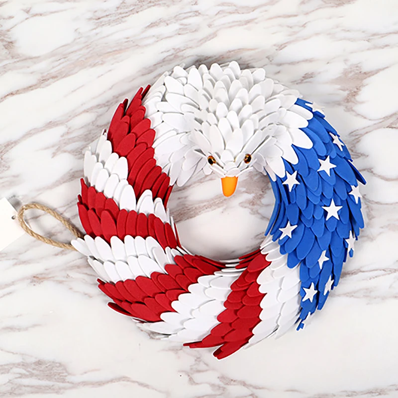 American Eagle венки ручной работы слава патриотический флаг венок гирлянды для