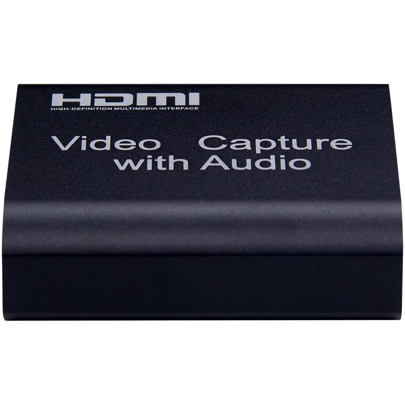 

HDMI Video Capture Card with 3.5mm o Output Mic Input 1080P HD Recording Box for PS4 Game Live Streaming Broadcast