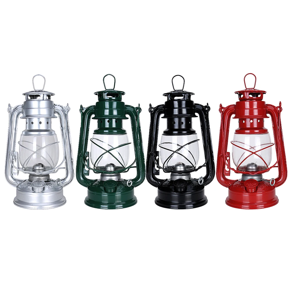 

1pc Outdoor Camping Kerosene Lamp Vintage Lantern Household Courtyard Decoration Camp Hanging Lamp Outdoor Tools