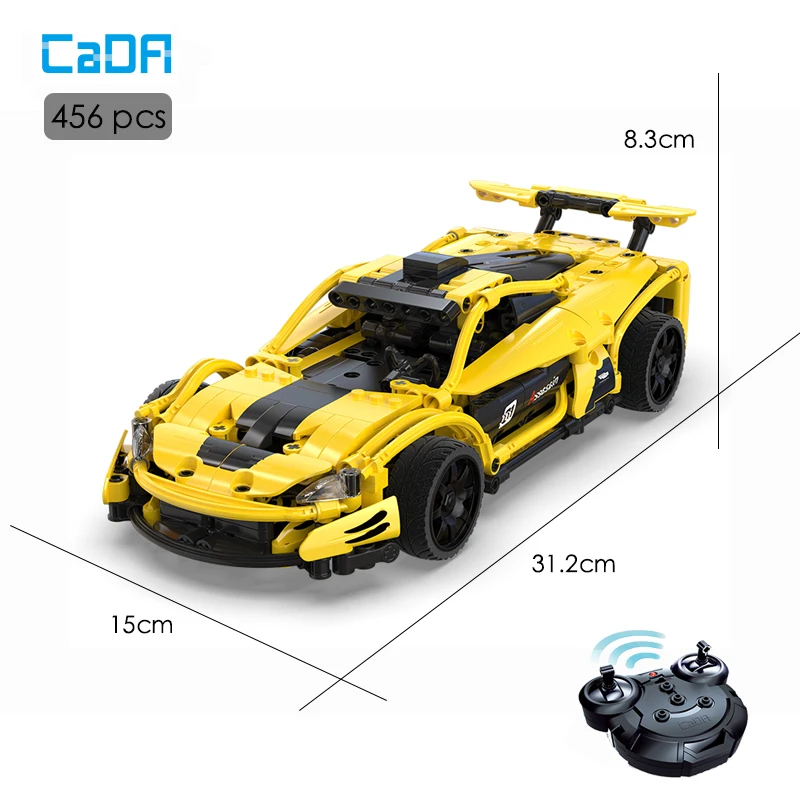 

Cada 456pcs APP Programming Technical RC Supercar Building Blocks Model MOC City Remote Control Racing Car Brick DIY Toy Gift