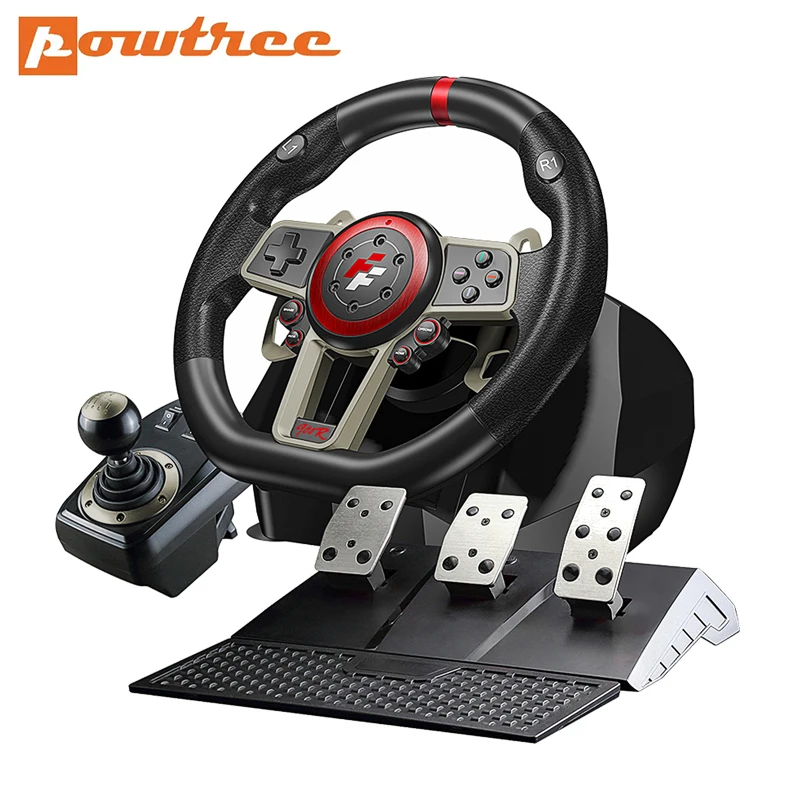 

Racing Steering Wheel For PS4/PS3/PC/Switch/Xbox One/Xbox 360 Game Steering Vibration Joysticks Remote Controller Wheels Drive