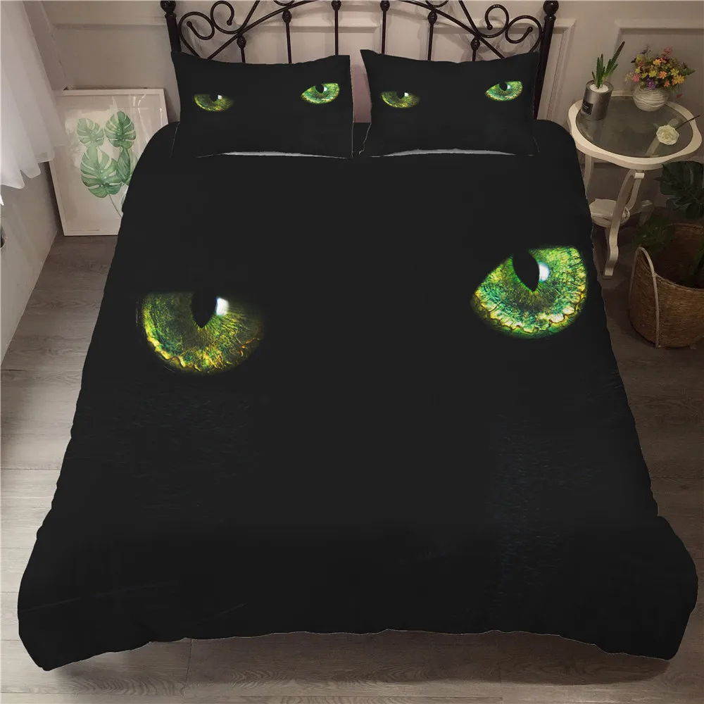 MEI Dream кошачьи глаза постельные принадлежности и 3d печатное двойное покрывало для