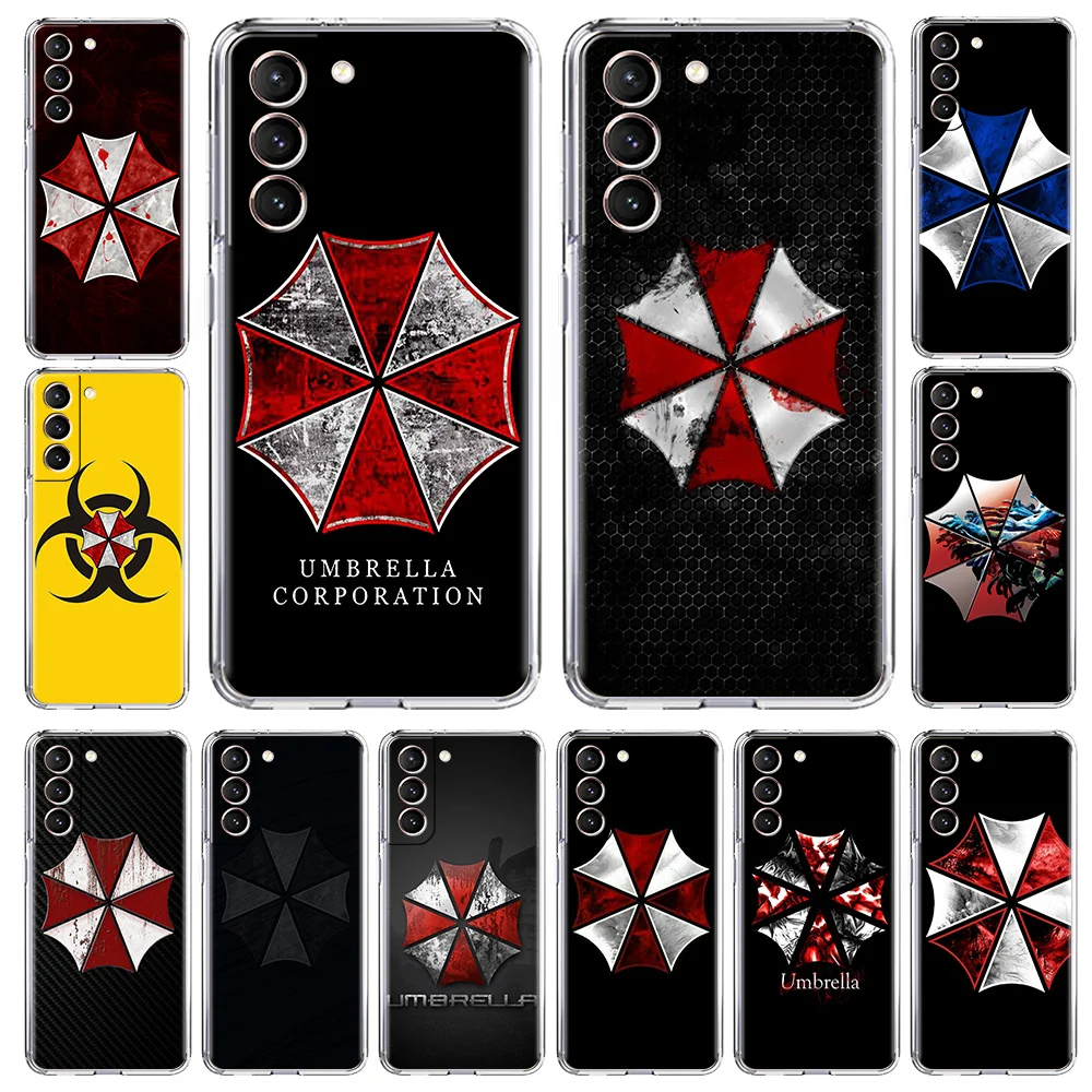 

Biohazard Umbrella Phone Case For Samsung Galaxy S20 FE S21 S10 S10E Note 20 Ultra 10 Lite Plus M31 Soft Silicone Clear Cover