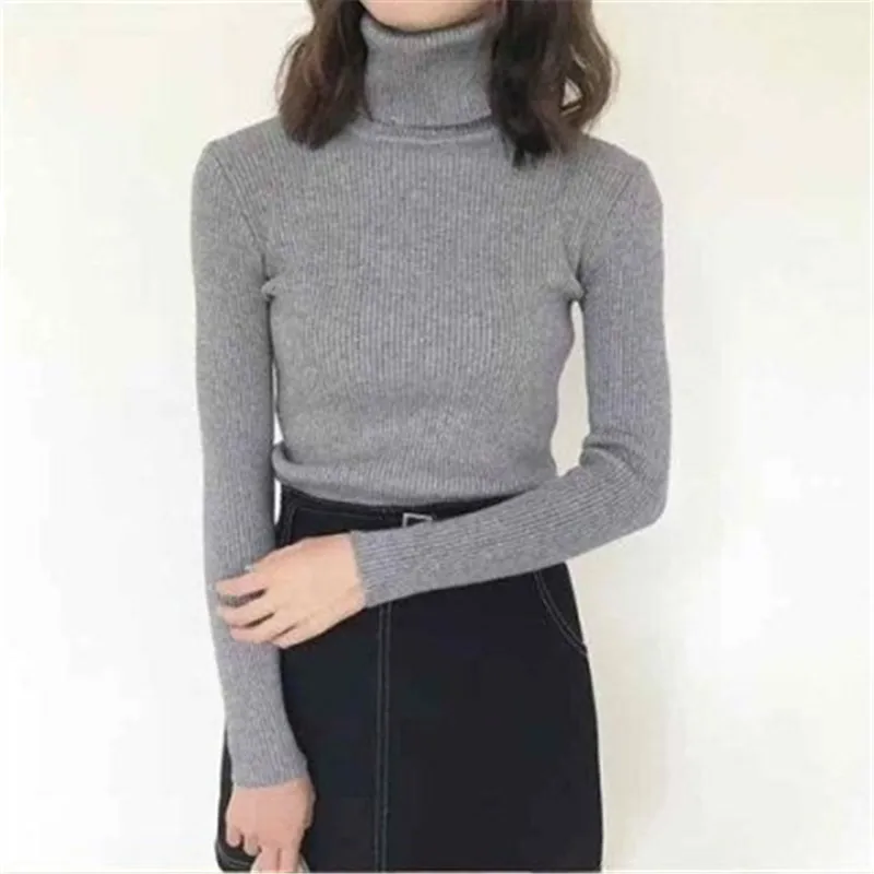 

Women Sweaters 2020 Autumn Winter Tops Korean Slim Women Pullover Knitted Sweater Jumper Soft Warm Pull Femme