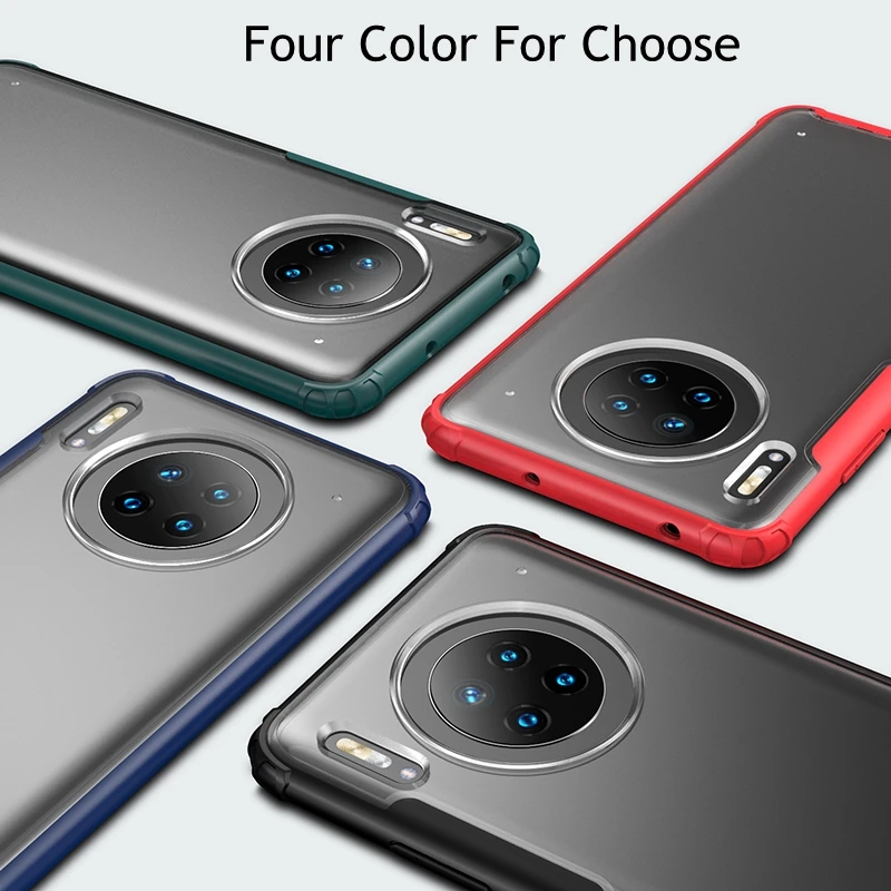 

Transparent Case For huawei mate30 pro mate30 p30lite pro Hard PC Matte Shockproof Cover For huawei p30 lite p30 pro Phone Cases