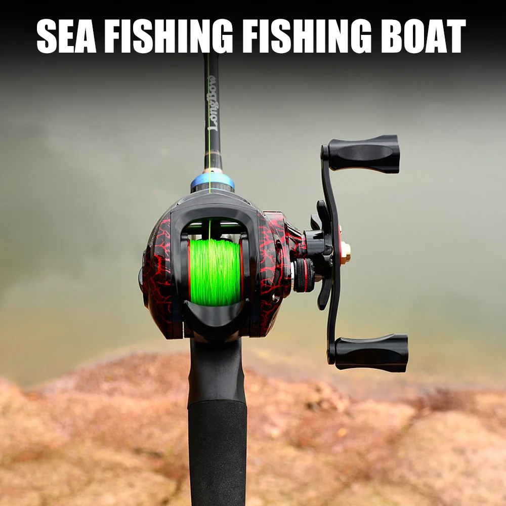 

PRO BEROS Baitcasting Reel 7.2/1 High Speed Aluminum Carbon Shell Lightweight Wheel Fishing Reel Fishing Tackle