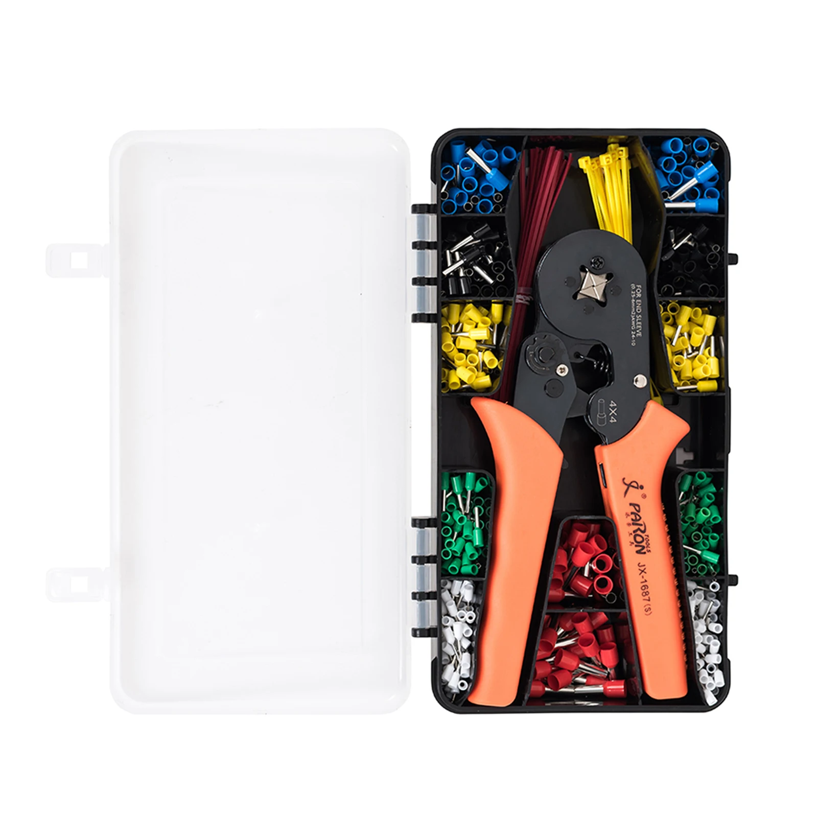 

Ручные инструменты, обжимные плоскогубцы AWG 24-10 оснащены 450 шт. смешанных клемм проводки + 40 шт. галстуков + 5 кулачков, Мультитул