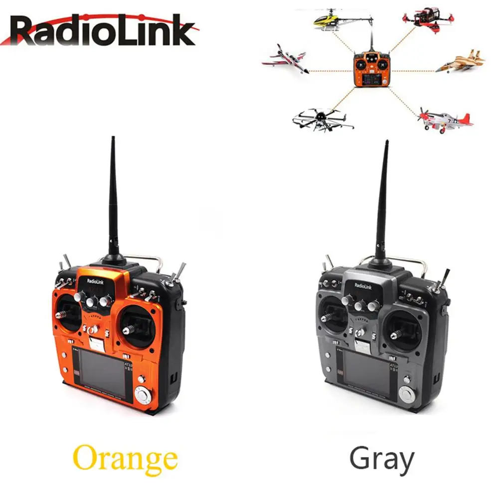 Высококачественный оригинальный RadioLink AT10 II 2 4G 12CH RC передатчик и R12DS приемник для