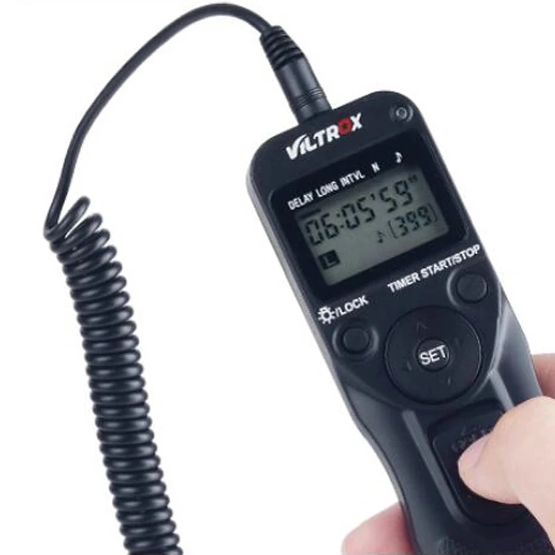 ЖК таймер Viltrox для Canon C3 6D 7D 1D Mark IV 5DII III 40D 50D 30D|shutter release|remote shutter releaseshutter release for canon |
