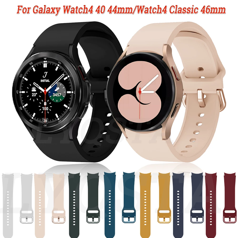 

Strap For Samsung Galaxy Watch4 Classic 42mm 46mm Smartwatch Silicone Ridge Sport Bracelet Galaxy Watch 4 44mm 40mm Watchbands