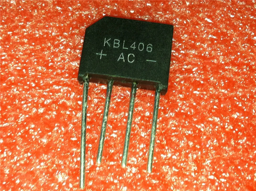 10pcs/lot KBL406 ZIP-4 4A 600V rectifier bridge pile SEP new original In Stock | Электронные компоненты и