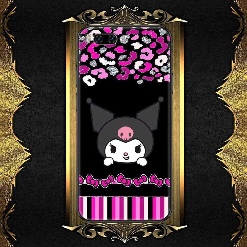 

Cute Kuromies Cartoon Phone case For Xiaomi Mi Max Note 3 A2 A3 8 9 9T 10 Lite Pro Ultra black silicone waterproof fashion