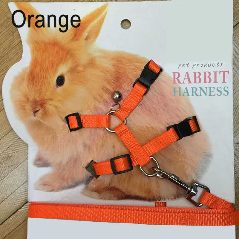 

Pet Rabbit Soft Harness Leash Adjustable Bunny Traction Rope for Running Walking LB88