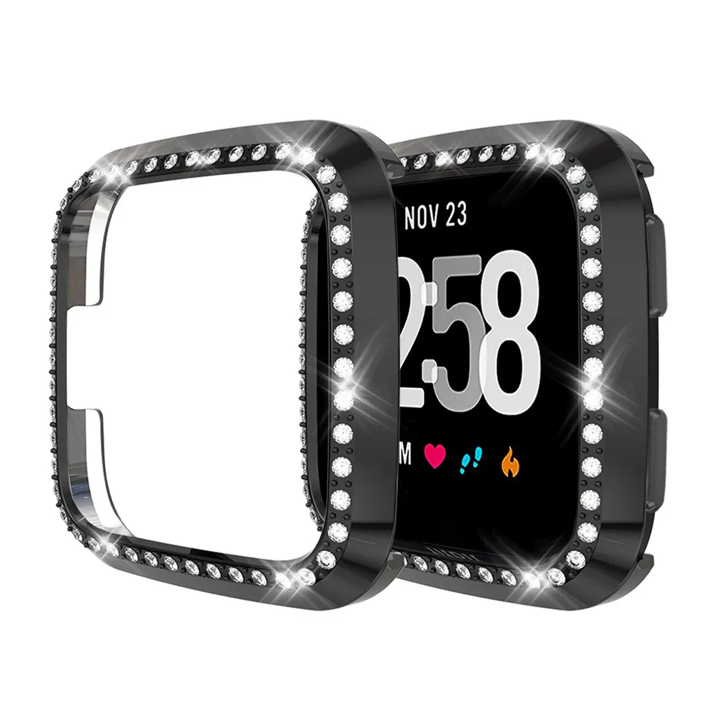 Защитный чехол, роскошный Кристальный Чехол для Fitbit versa/Lite, сменная пленка для смарт-часов, защитный чехол, ультра-тонкий, 19Jul