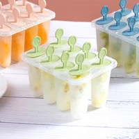 8 ice round shape summer accessories kitchen tools food grade lolly mould diy ice cream maker popsicle molds dessert molds