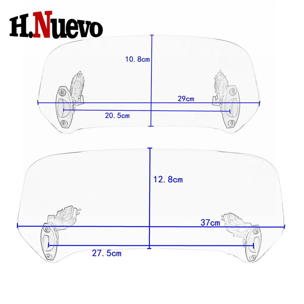 Мотоцикл лобовое стекло спойлер дефлектор воздуха для Suzuki универсальные
