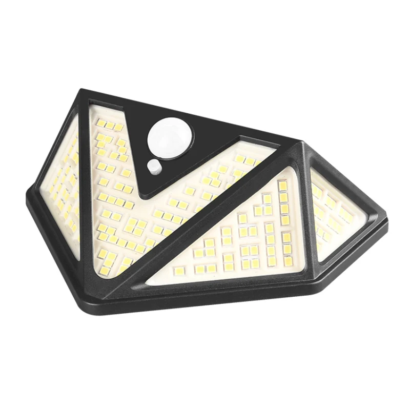 4pcs 166 LED Solar Light Outdoor Lamp Powered Sunlight 3 Modes PIR Motion Sensor For Garden Decoration Wall Street | Лампы и освещение