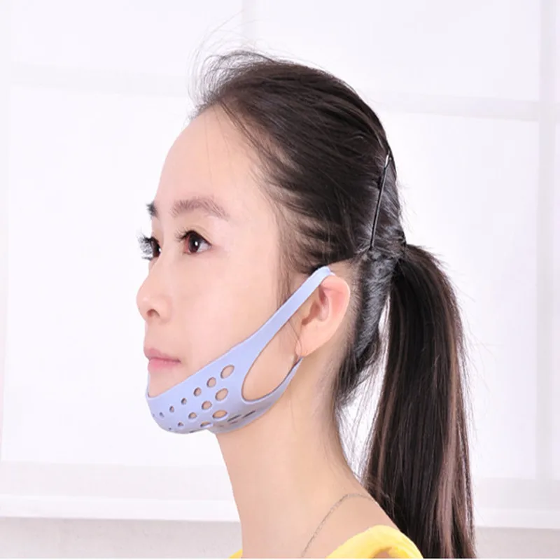 1 шт. маска для сна ming Double лица и подбородка бандаж силиконовый мощный V-образный