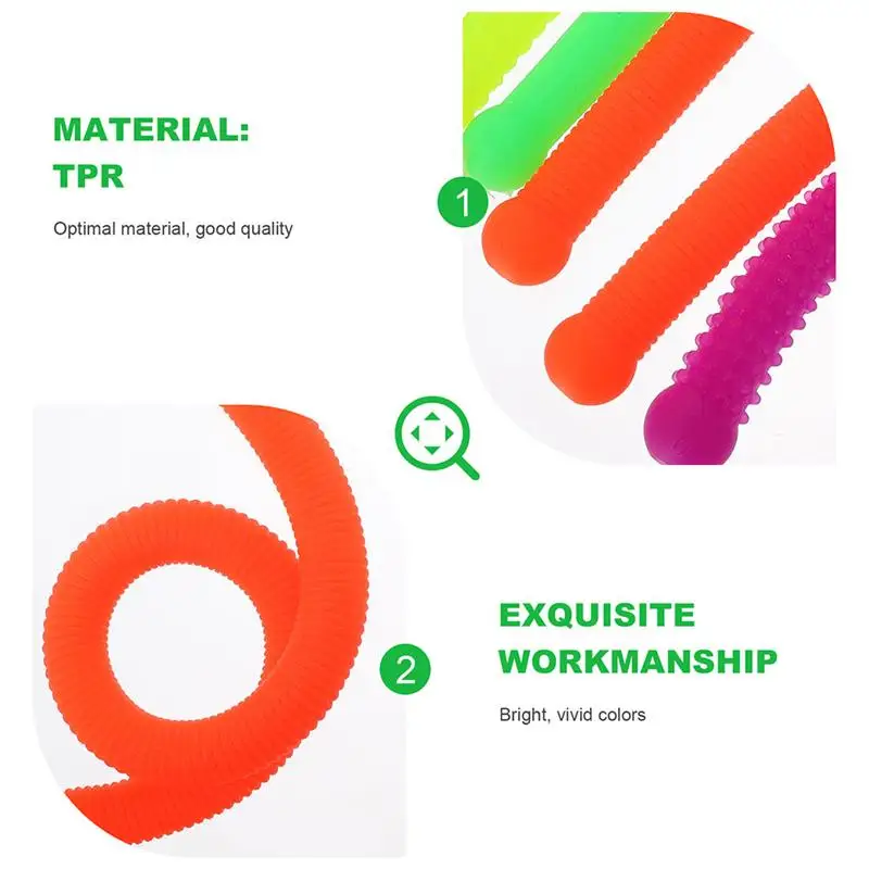 

8Pcs Pull Noodles Toys Decompression Sensory Stretchy String Toy for Kids Adults