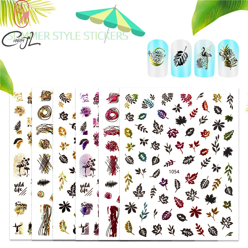 CHNRMJL 9 видов стилей/уп 10X8CM 3D голографический клей виниловые наклейки на стену с