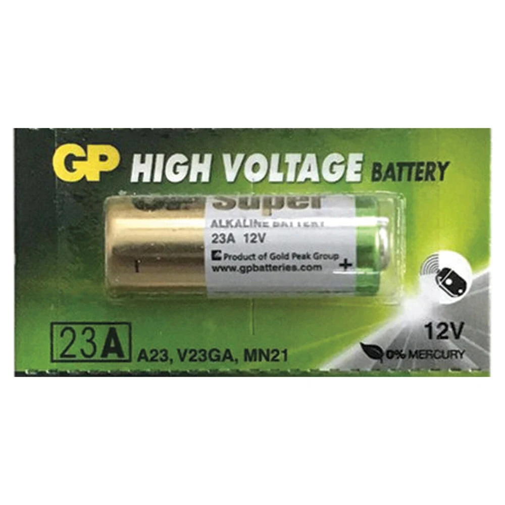Батарейки GP High Voltage 23AE алкалиновая для сигнализаций 1 шт. в блистере (отрывной