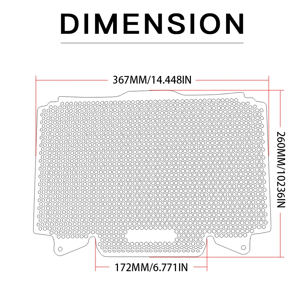 

Motorcycle Accessories Aluminium Frames Radiator Guard Protector Radiator Grille guard Cover For Honda cb650f CB650F 2014-2016