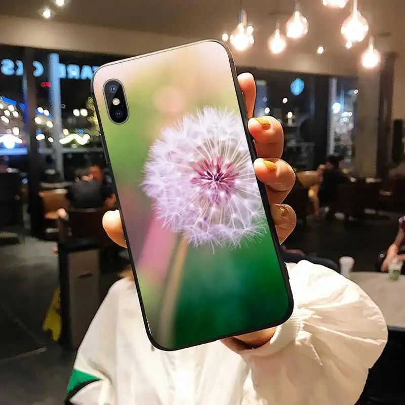 

Dandelion Ink Drawing flower Phone Case for iPhone 11 12 mini pro XS MAX 8 7 6 6S Plus X 5S SE 2020 XR shell