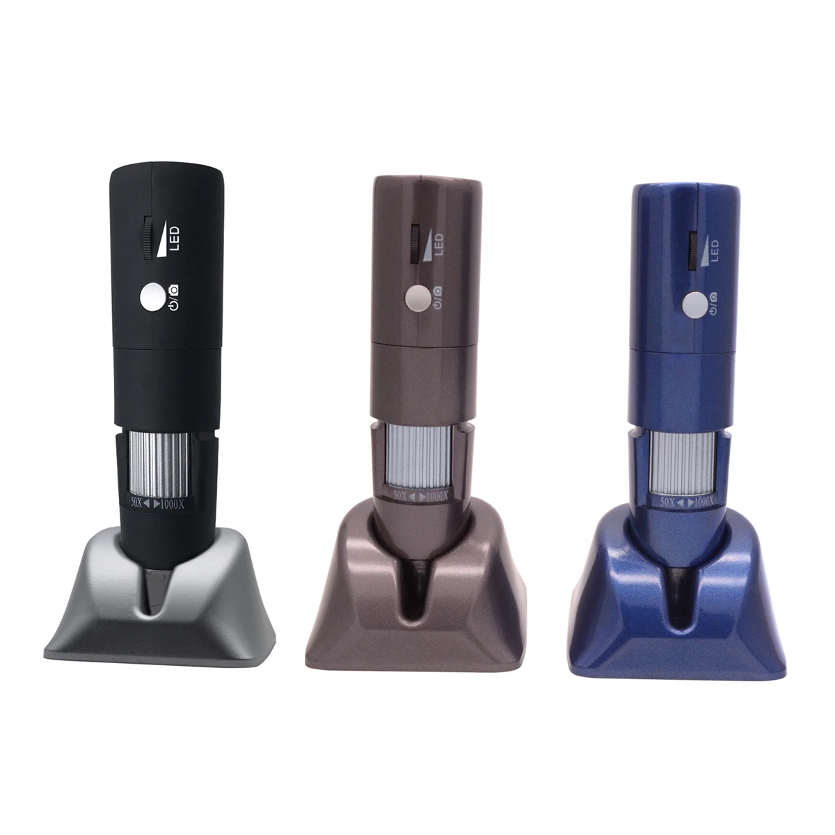 1PC Portable WIFI HD Digital Microscope 2 Million Pixels 50~1000 Times Magnification Black/Gray/Blue | Инструменты