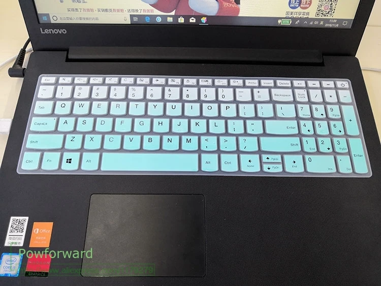 Для lenovo Ideapad L340-15IWL L340-15irh l340-15api L340-15 L340 15IWL 15IRH 15API 15," ноутбук клавиатура защитную пленку кожи - Цвет: fademint