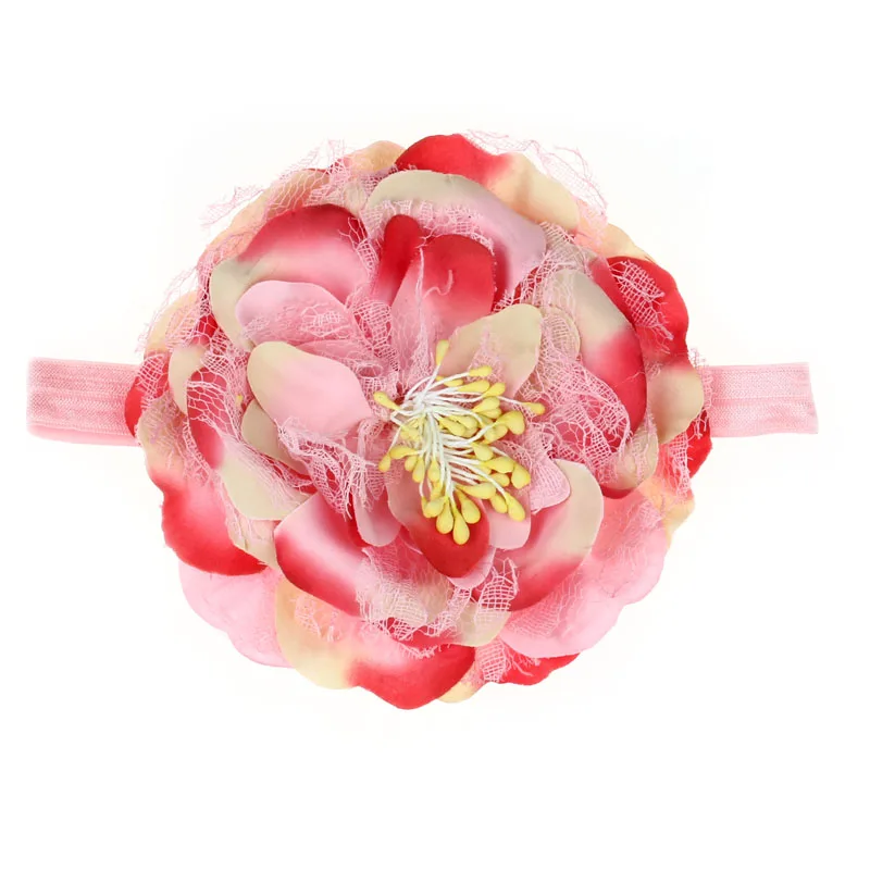 Kids Elastic flower headband Headbands Hair Girls baby Bowknot Hairband girl accessories set photography | Мать и ребенок