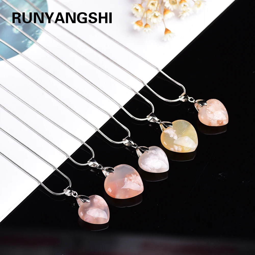 Runyangshi 1 шт. натуральный кристалл кварца вишневого цвета агата Подвески японские