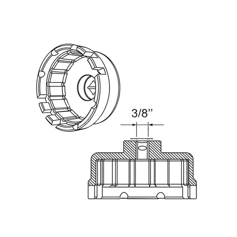 70 мм Алюминиевый Масляный фильтр гаечный ключ торцевой инструмент для удаления