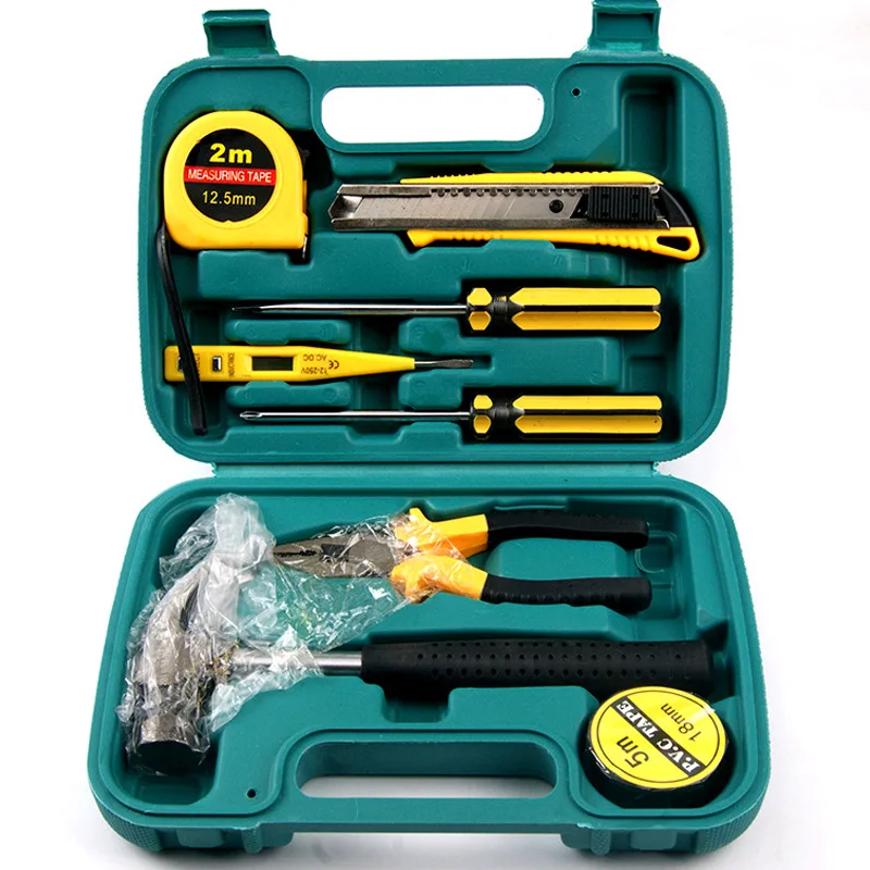 

Автомобильный набор инструментов для ремонта автомобиля, 9 шт., набор бытовых инструментов для автомобиля, сумка для экстренных случаев, Уни...