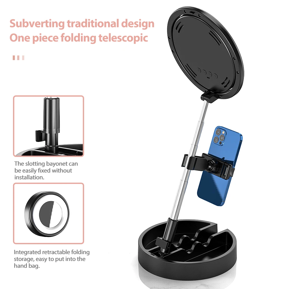 Ламсветильник кольцевая SAMTIAN Складная с регулировкой яркости светильник зажимом