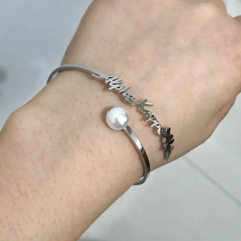 Мужские и женские браслеты из нержавеющей стали цвета розового