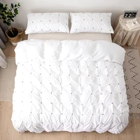 dropship simple duvet cover set pillowcases solid color home textile luxury bedding set bedclothes king queen twin size ping