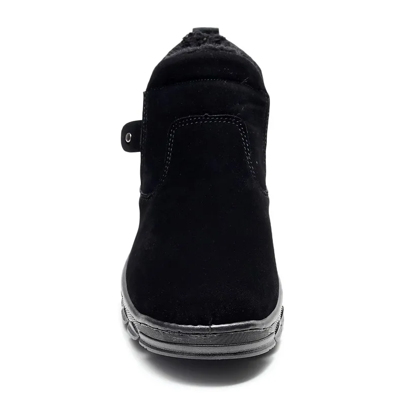 

Winter 2019 men's cotton shoes snowshoes plus velvet warm men's boots anti-slip middle-aged and elderly thickened snowshoes