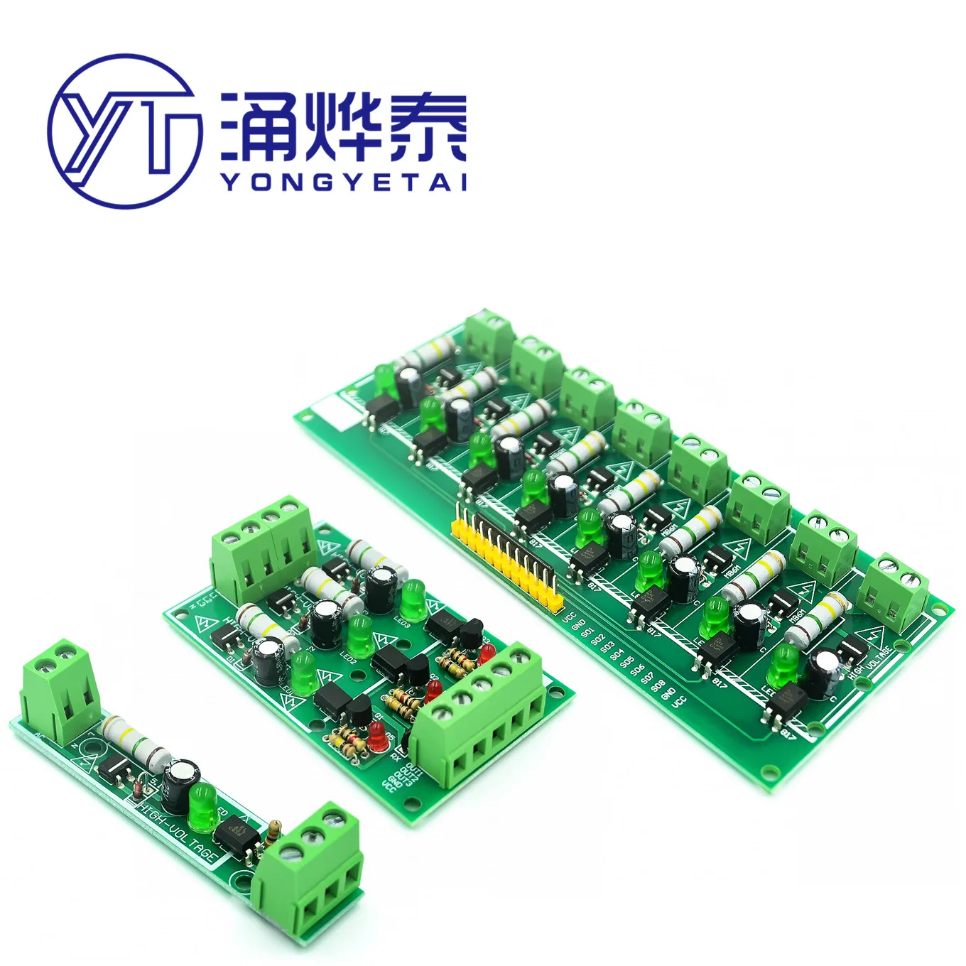 YYT 1/3/8 road 220V AC optocoupler module 220V optocoupler isolation detection 220V voltage can be connected to PLC