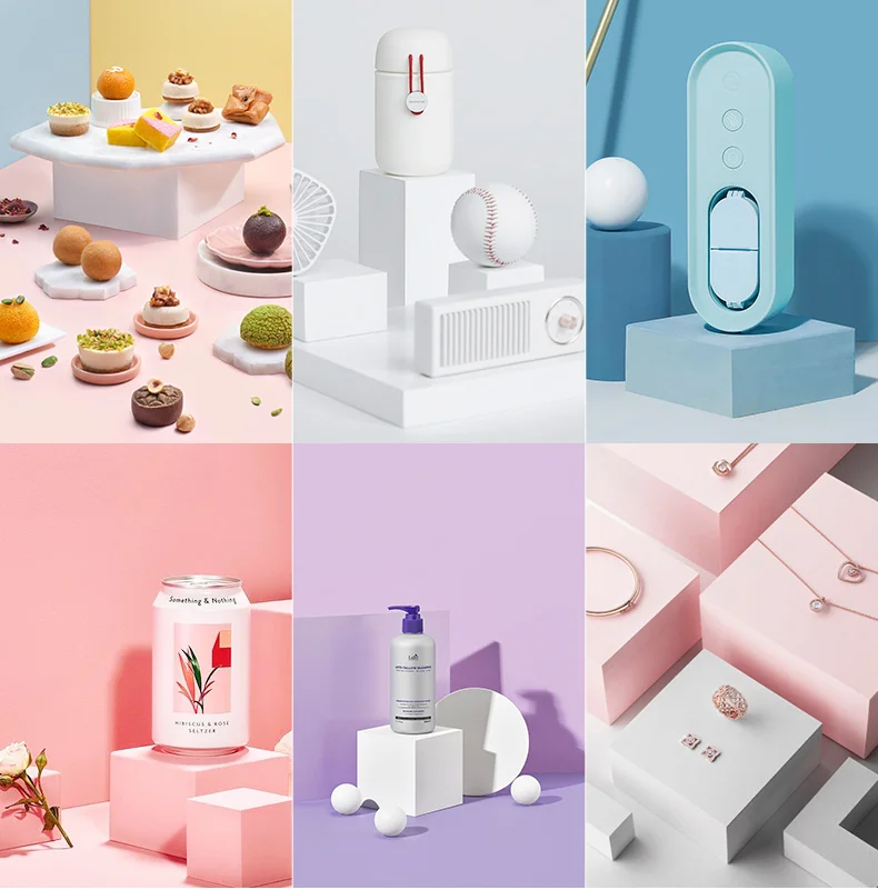 

Solid Color Photography Background Foam Geometric Cube Table Shooting Props Decoration Photographic Posing Ornaments Backdrop