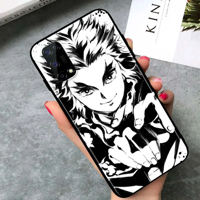 demon slayer anime for oppo realme v15 x5 x3 x50 x7 x2 c17 c11 c3 c2 7 7i 6 6s 6i 5 narzo 20 pro black phone case free global shipping