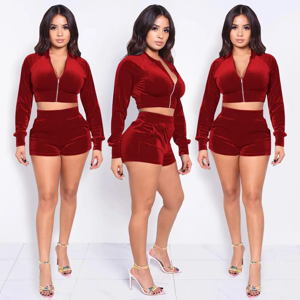 

Fashion tracksuit women turtleneck full sleeveless crop top+leggings matching set sporty fitness casual outfits