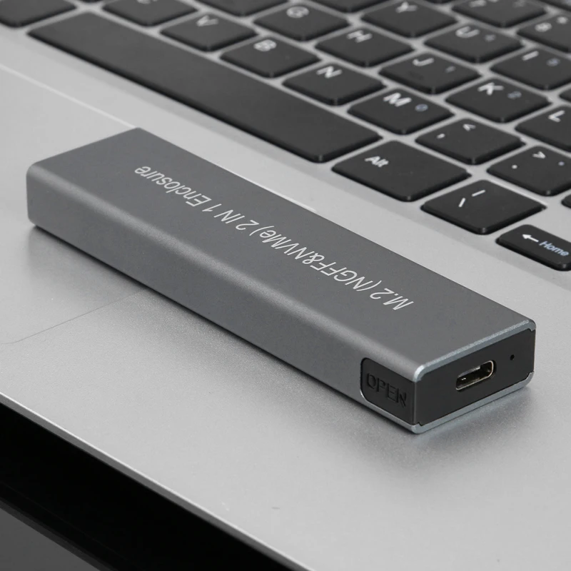 

Type-C HDD Enclosure M.2 SSD Enclosure High Speed USB3.1 10Gbps M.2 NGFF SATA + NVME PCIE External Computer Cables For Windows