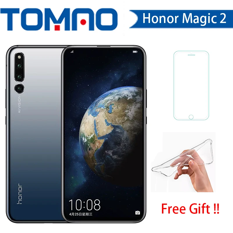 Оригинальный Смартфон Honor Magic 2 android 9 0 kirin 980 восемь ядер AI камера 6 39 дюйма сканер