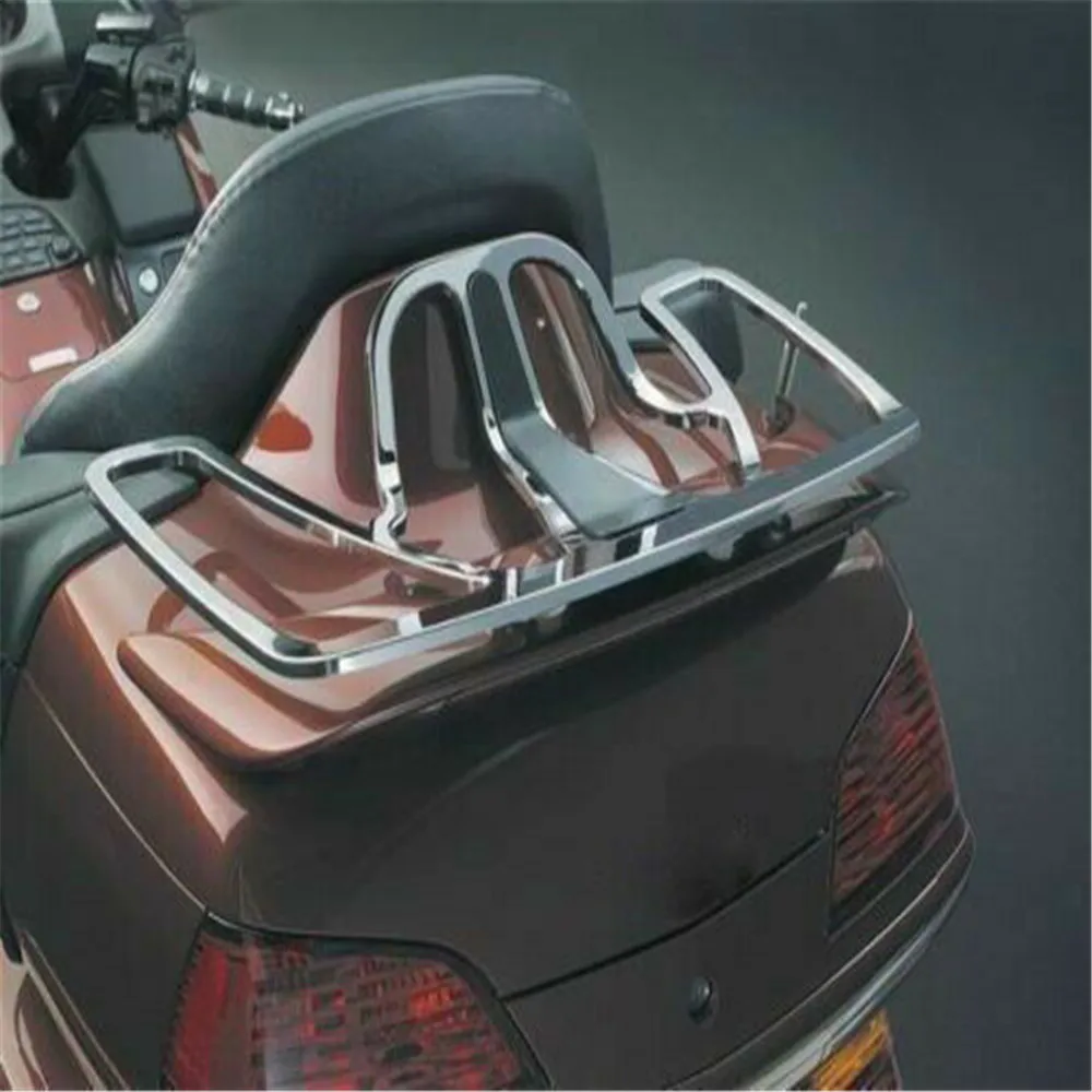 

New Motorcycle Chrome Aluminum Luggage Rack For Honda Goldwing GL1800 01-11