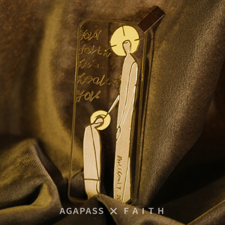 

Your Letter Saved You Metal Bookmark Exquisite Hollow-out Baptism Gift Acbeth