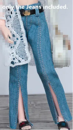1/6 жилет на куклу 1/6 кукольные джинсы 1/6 жакет для куклы кукольный наряд(Fit blyth, pullip, BJD, azone, kurhn, Licca, JerryB, кукла 1/6 - Цвет: only jeans