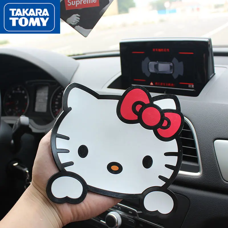 

Милый мультяшный коврик Hello Kitty TAKARA TOMY, нескользящий коврик, простой и креативный силиконовый коврик для автомобиля, чемодан для хранения ин...