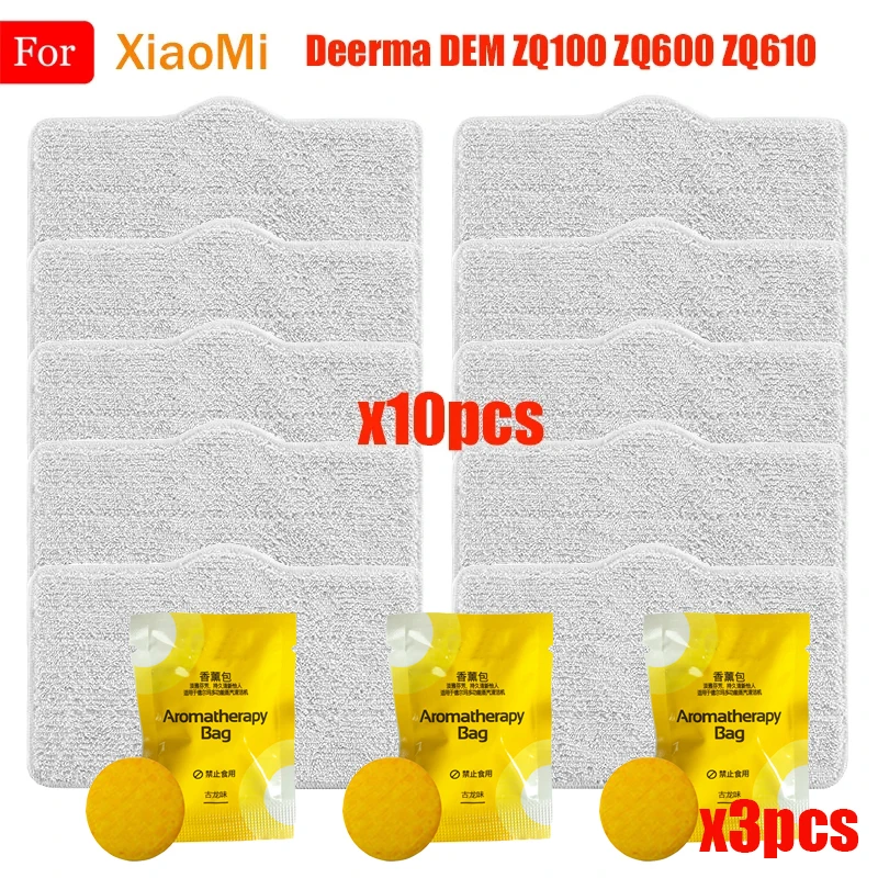 

Mop Cleaning Pads Parts For XiaoMi Deerma DEM ZQ100 ZQ600 ZQ610 Handhold Steam Vacuum Cleaner Mop Cloth Rags Aromatherapy Bag