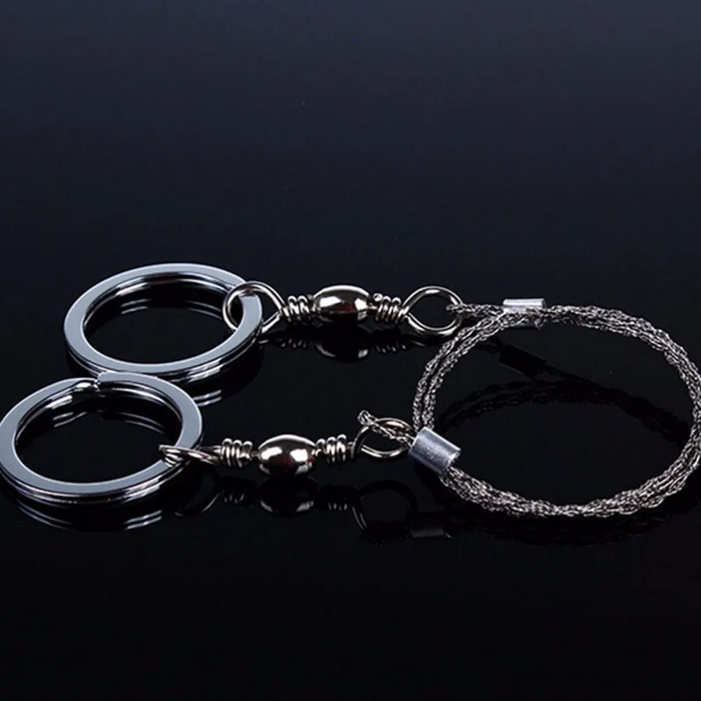 

Portable Emergency Survival Gear Steel Wire Saw Outdoor Camping Hiking Manual Hand Steel Rope Chain Saw Travel Tool